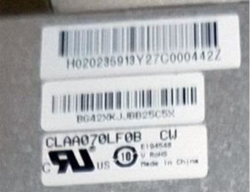 Original CLAA070LF0B CW CPT Screen Panel 7" 800*480 CLAA070LF0B CW LCD Display Original CLAA070LF0B CW CPT Screen Panel 7" 800*480 CLAA070LF0B CW LCD Display