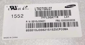 Original LTM270DL07-L01 Samsung Screen 27" 2560*1440 LTM270DL07-L01 Display Original LTM270DL07-L01 Samsung Screen 27" 2560*1440 LTM270DL07-L01 Display