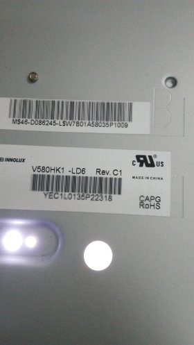 Original V580HK1-LD6 Innolux Screen Panel 58" 1920*1080 V580HK1-LD6 LCD Display Original V580HK1-LD6 Innolux Screen Panel 58" 1920*1080 V580HK1-LD6 LCD Display