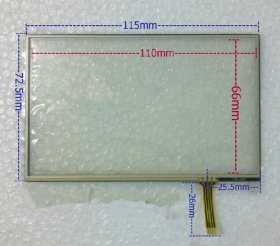 115mmx72.5mm Touch Screen Panel 5 Inch Touch Screen Panel for GPS Navigator 115mmx72.5mm Touch Screen Panel 5 Inch Touch Screen Panel for GPS Navigator