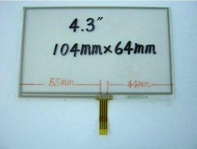 104mmx64mm Touch Screen Panel 4.3 Inch Written Screen Panel for GPS Navigator 104mmx64mm Touch Screen Panel 4.3 Inch Written Screen Panel for GPS Navigator