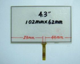 102mmx62mm Touch Screen Panel 4.3 Inch Written Screen Panel for MP4 MP5 GPS Navigator 102mmx62mm Touch Screen Panel 4.3 Inch Written Screen Panel for MP4 MP5 GPS Navigator